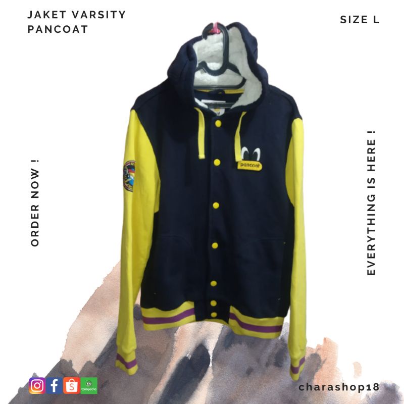 JAKET VARSITY PANCOAT SIZE L