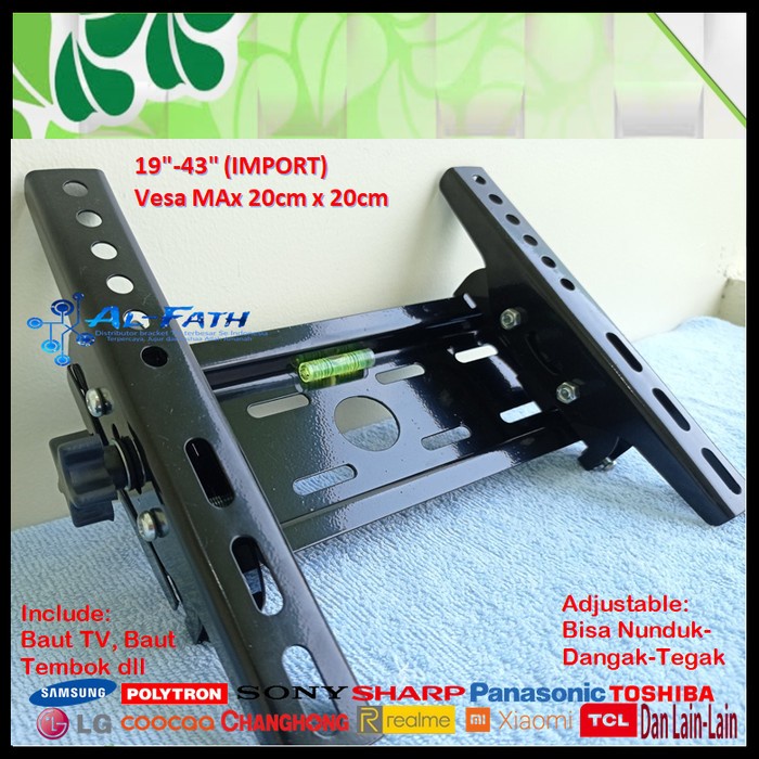 Bracket TV SONY 19 s/d 43 inch IMPORT QUALITY Garansi 100% cocok