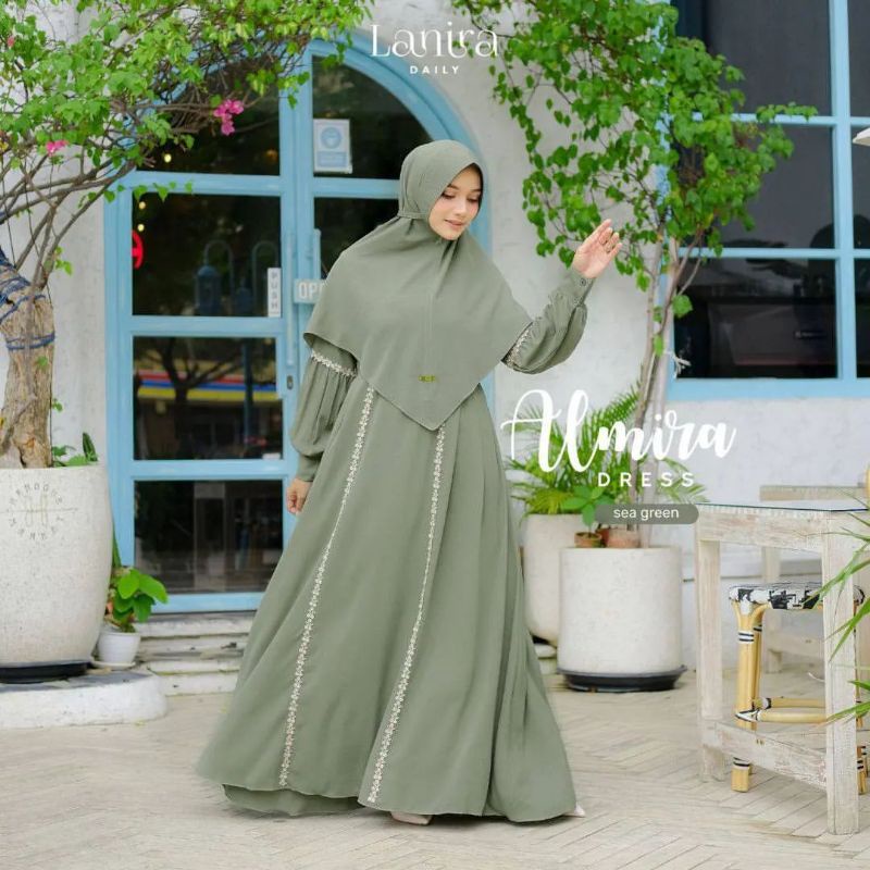 ALMIRA SYARI UKURAN M - L - XL - XXL - XXXL - 4XL GAMIS SET SYRI GAMIS JUMBO BUSUI DRESS MURAH GAMIS SYAR'I PLUS KHIMAR KONDANGAN GAMIS RENDA GAMIS KEKINIAN GAMIS REMAJA GAMIS TERBARU BAJU GAMIS WANITA FASHION MUSLIM BAJU LEBARAN DRESS WANITA UMROH HAJI