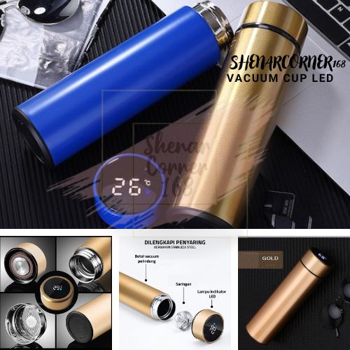 SHENAR TERMOS SUHU LED BOTOL MINUM STAINLESS / BOTOL STAINLESS TRAVEL MUG TERMOS VACUUM CUP , SHENARCORNER168