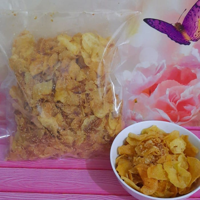 

Keripik Kentang Bawang Goreng Ebi - Rasa Original (Home Made)