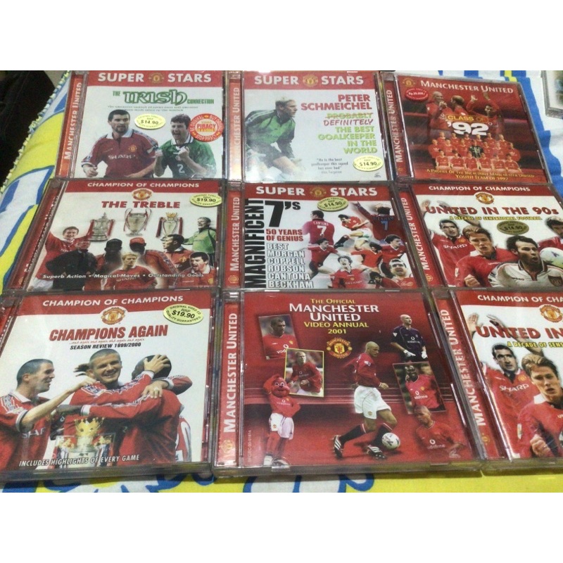 MANCHESTER UNITED VCD ORIGINAL MUFC RED DEVILS BECKHAM KEANE SOLSKJAER GIGGS CANTONA COLE SCHOLES