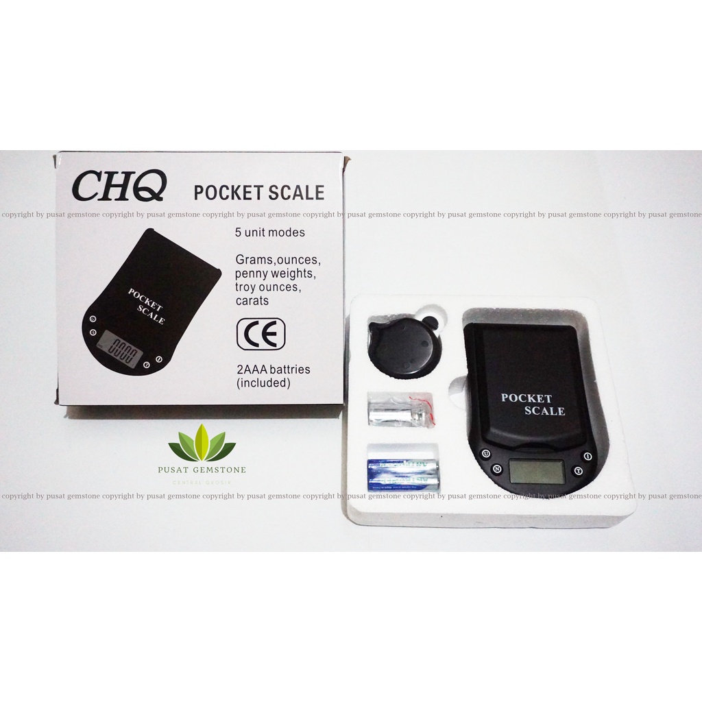 CHQ Pocket Scale 0,01 Timbangan Emas Batu Digital