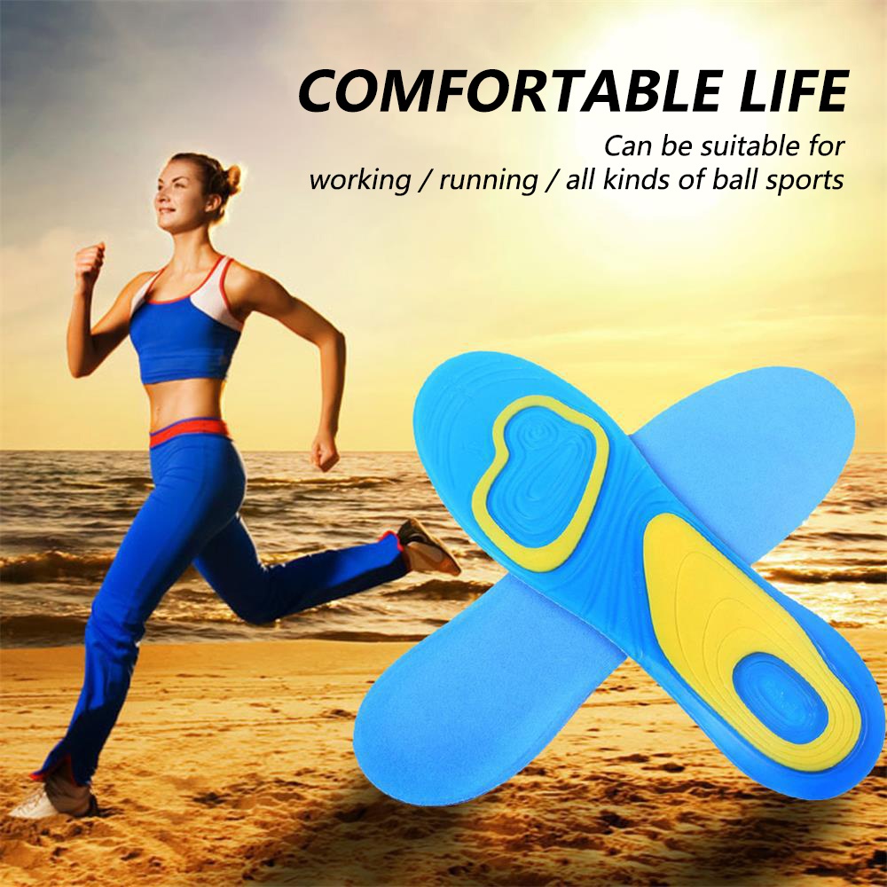 Orthotic Arch Support Sport Running Gel Sol Insert Cushion untuk Pria dan Wanita