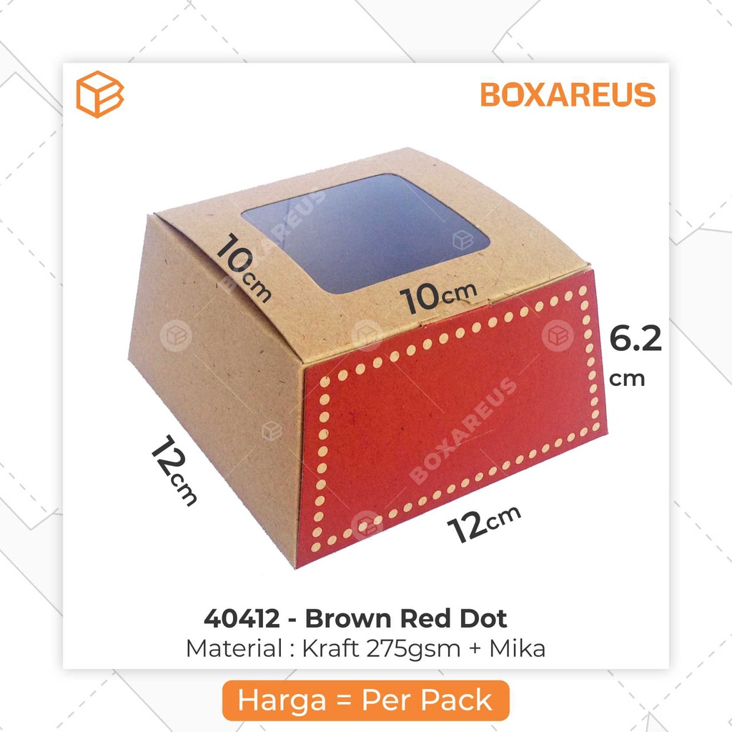 Dus Kue, Box Kue, Cake Box, Gift Box, Kado, Souvenir | 40412 (50pc)