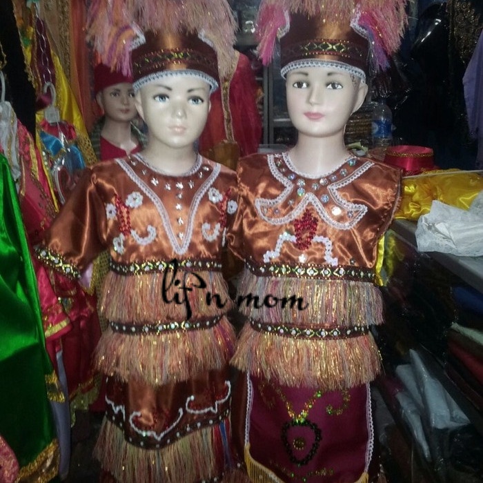 Baju adat anak papua payet - perempuan, S