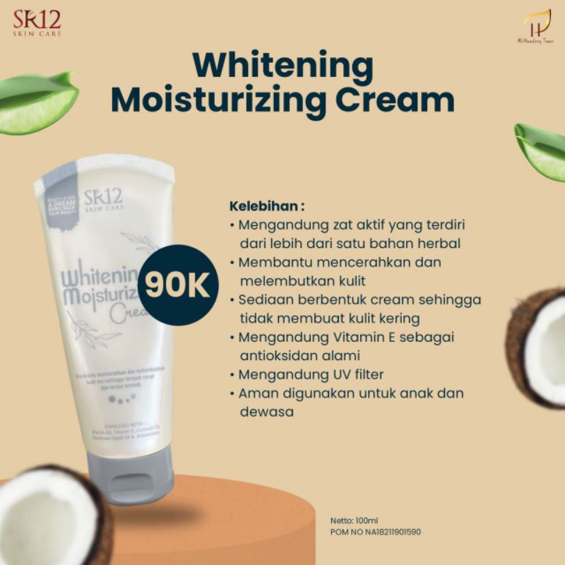 Whitening Moisturizing Cream SR12/Glowing/Muka/Tubuh