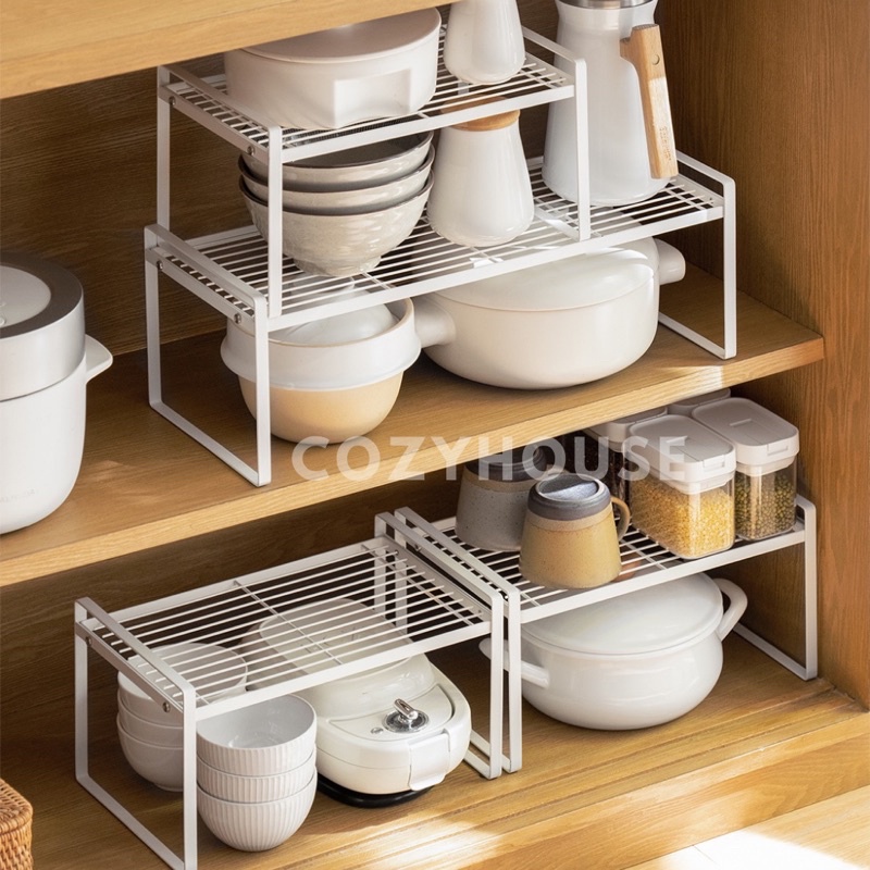 COZYHOUSE HESLA SINGLE Kitchen Shelf Organizer Rack | Rak susun lemari kabinet | Rak tingkat besi