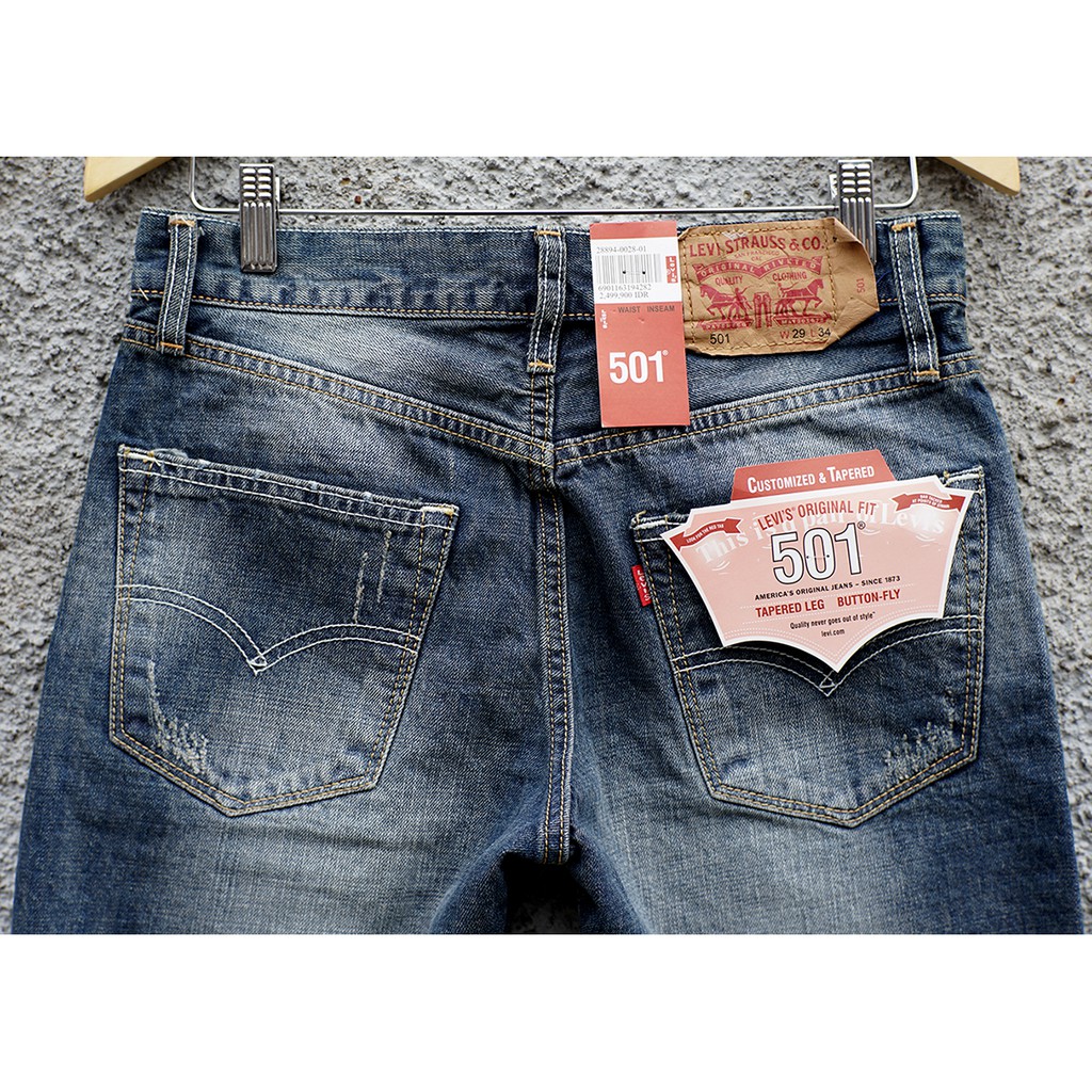 Levi's 501 Jeans Pendek | Made in Japan | Jeans Pria 501PDK-TINT