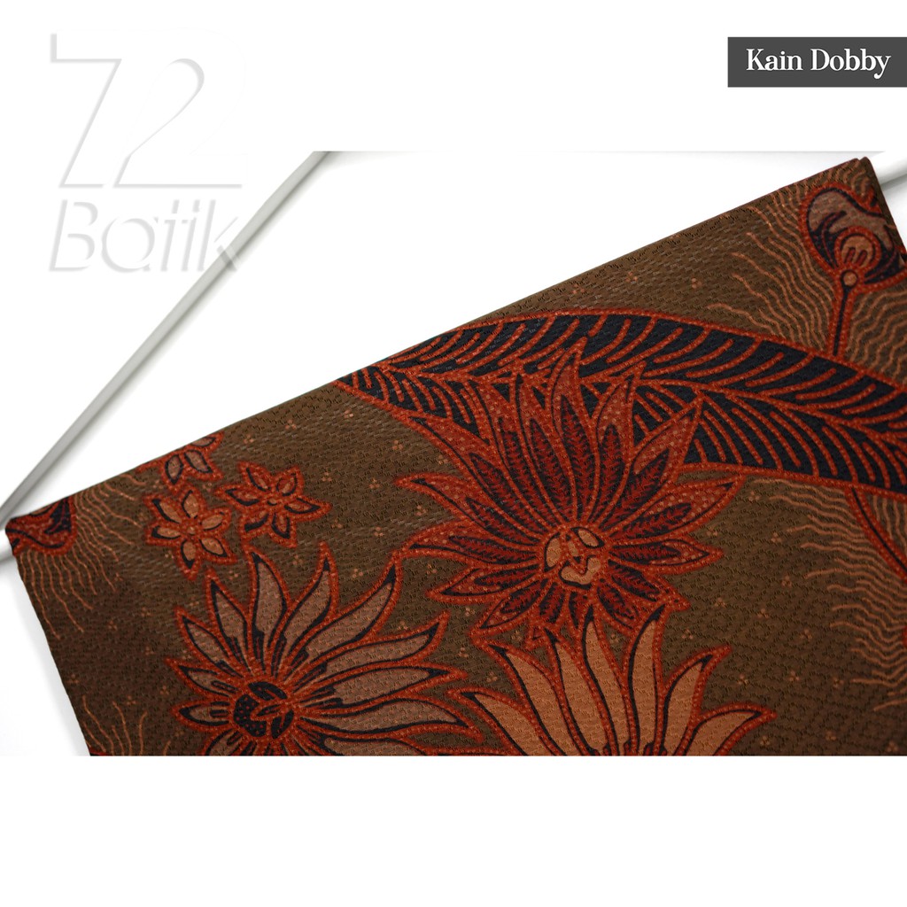 KAIN BATIK PREMIUM Dobby Motif Kembang Sekar Warna Hijau Ijo Alam Orange Hitam 726104 Cap 72 Jarik Jarit Samping Kebat Panjang Batik Dobby Modern Premium Bahan Seragam Batik Pernikahan Kantor Keluarga Murah Kamen Jadi Batik Bali Lembaran