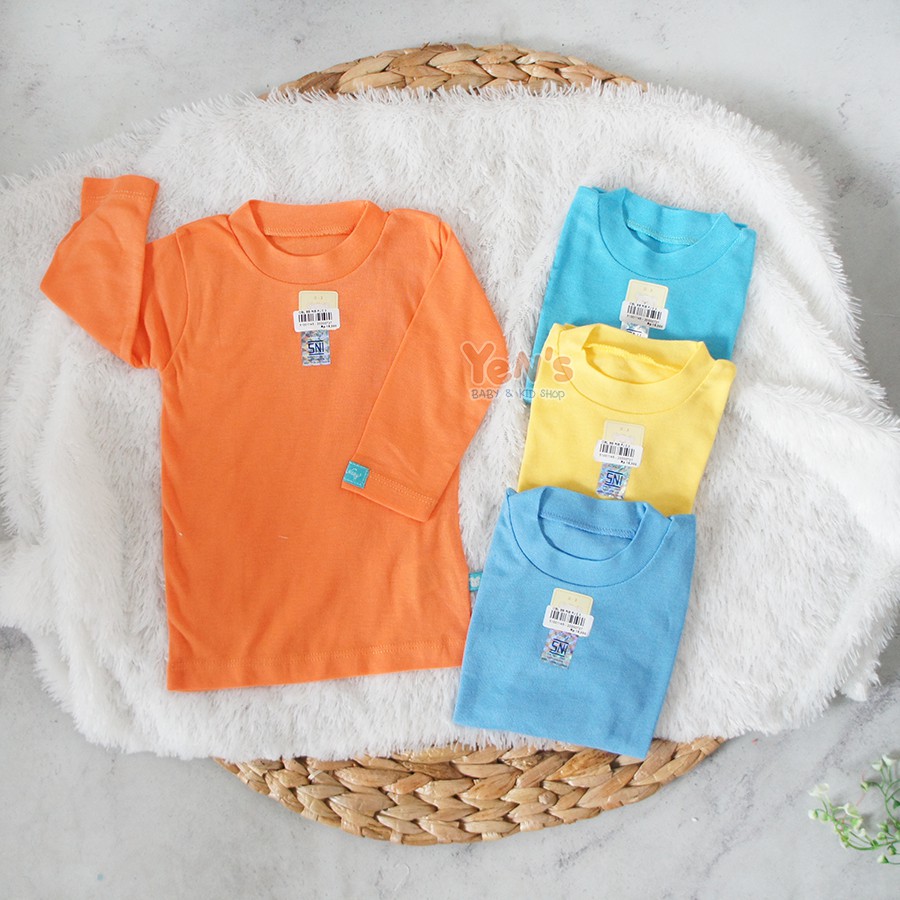 NARY Kaos Oblong Tangan Panjang Warna Summer Tone