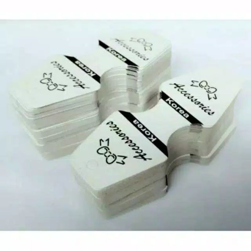 

Kertas Label Korea Gantungan Aksesoris Penjepit Plastik