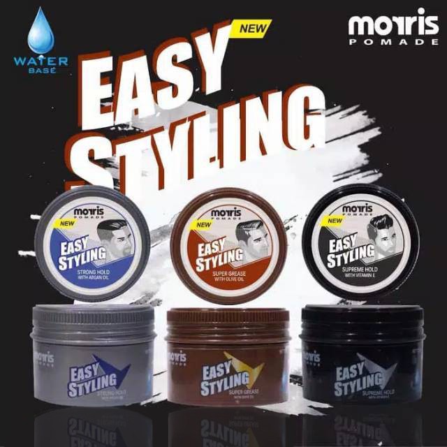 Morris Pomade Easy Styling Water Base / Medium Hard  80 Gram