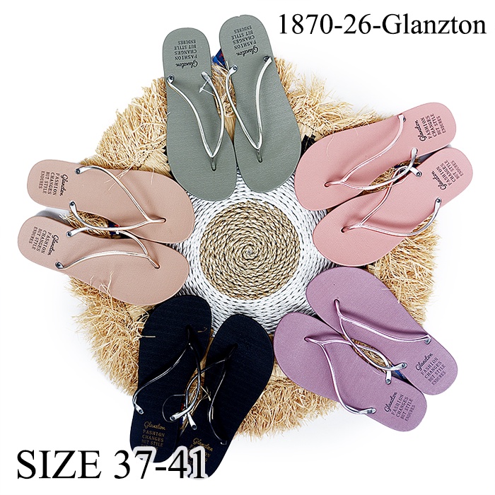 GG Sendal Jepit Wanita kekinian Glanzton Olivia 1870-26 ac