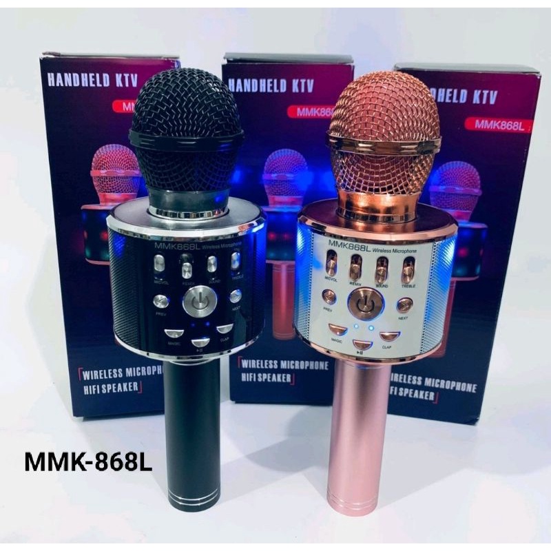Mic Karaoke Bluetooth WS-868L - Microphone Wireless MMK 868L