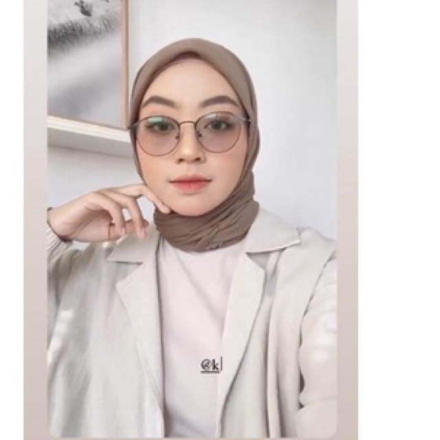 frame9810 photocromic kacamata oval besi photogrey cewe cowo