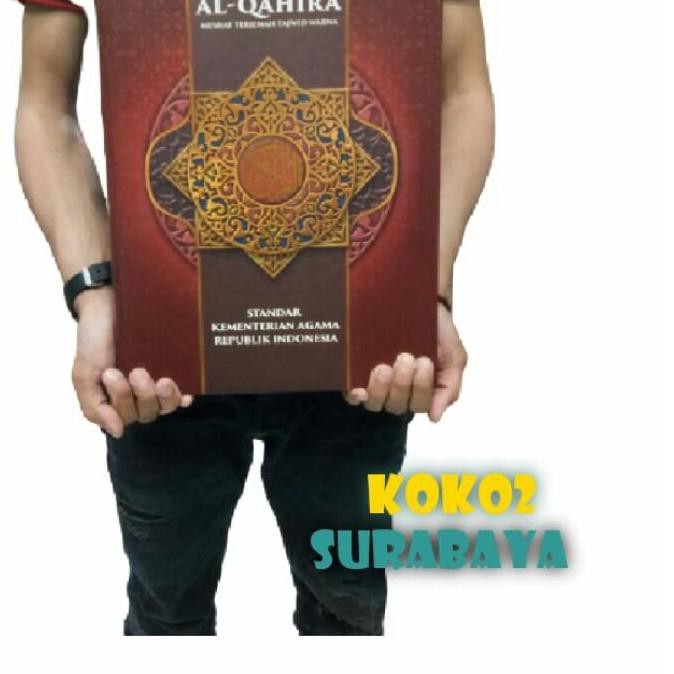 PROMO BESAR (okq-764) ALQURAN TERJEMAH AL QAHIRA ALQURAN TERJEMAH TAJWID WARNA JUMBO A3