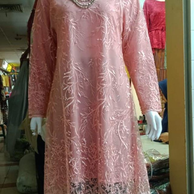 Atasan Kebaya Tunik Milmo Warna Pink / Kebaya Modern