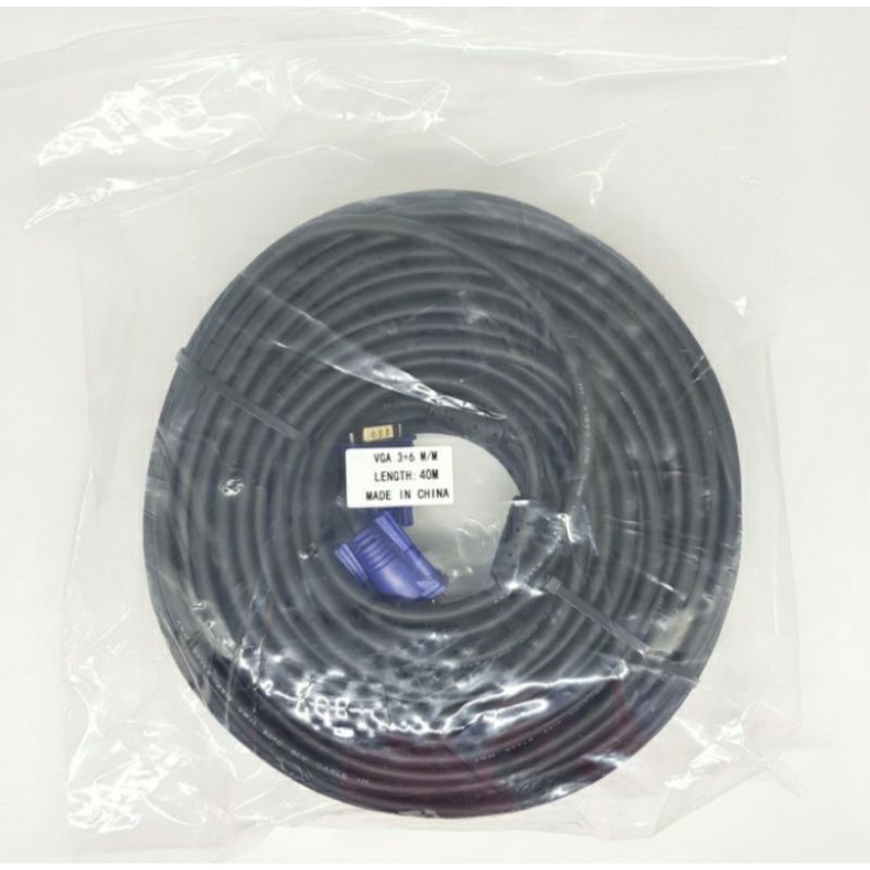 SKU-1063 KABEL VGA 40M HIGH QUALITY ( GOLD PLATED ) / VGA 40 METER 40 M