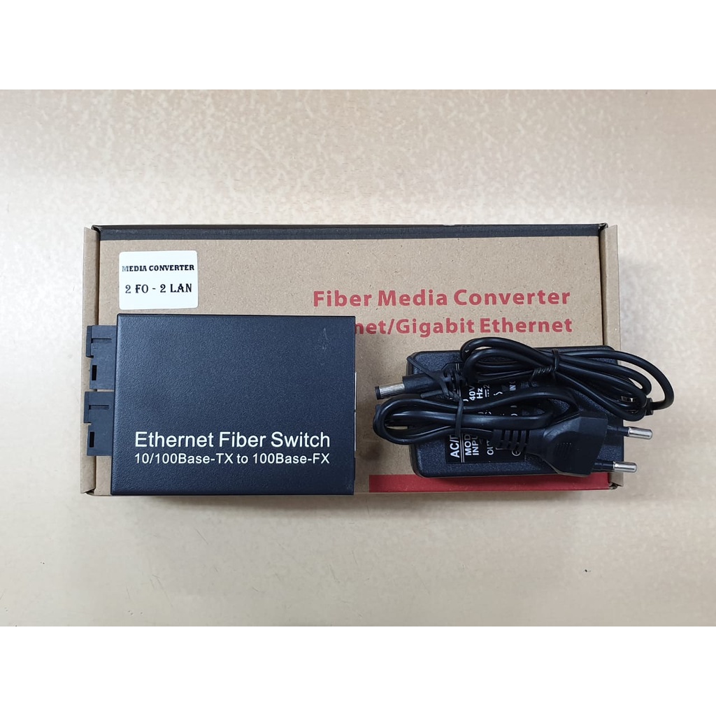 Fiber media converter 2FO - 2LAN