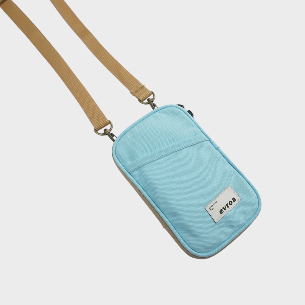 Evroa Polka Sling Phone - Aqua Blue