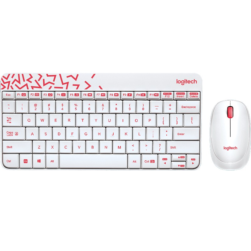 Logitech MK240 Keyboard + Mouse Wireless Black/White