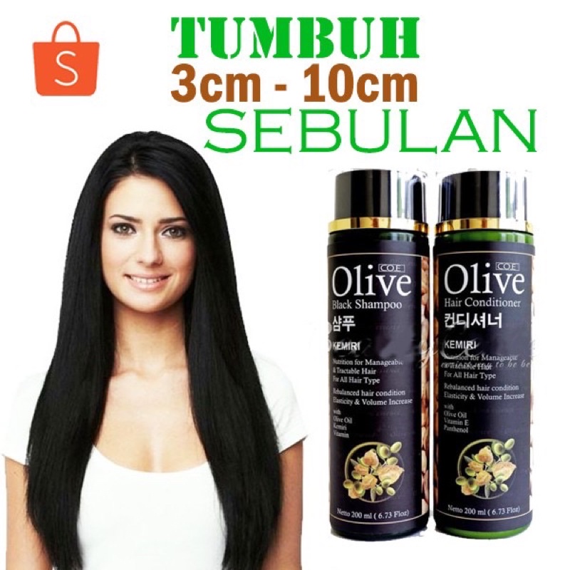 &lt;pk&gt; syb olive black shampo kemiri penyubur rambut - pemanjang rambut black shampo olive