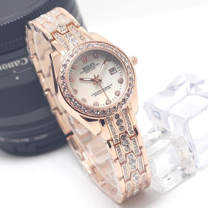 Promo Jam Tangan Wanita Rolex Diamond Tanggal Aktif I Bergaransi
