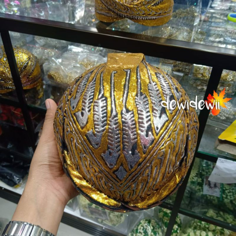 Blangkon Pengantin, SoLo Prodo full Gold