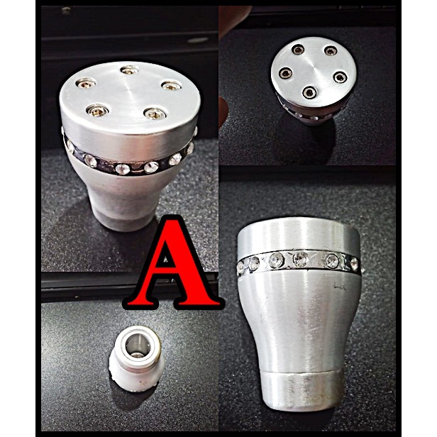 Gear Knob Momo Metal Kombinasi Diamonds Import