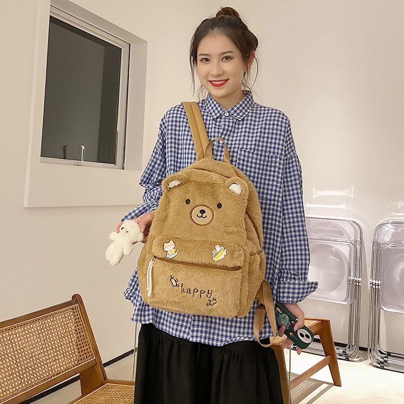 ETALASE KOREA 10/TAS BULU IMPORT/TAS SEKOLAH/TAS IMPORT/TAS BULU BAHAN HALUS LEMBUT/TAS BULU POLOS COKLAT/TAS BULU/TAS JALAN JALAN/TAS HANGOUT/TAS ANAK/TAS RANSEL REMAJA/TAS RANSEL UNTUK SEKOLAH KULIAH/TAS ANAK/TAS REMAJA/TAS GENDONG/TAS IMPORT CEWEK TKSD