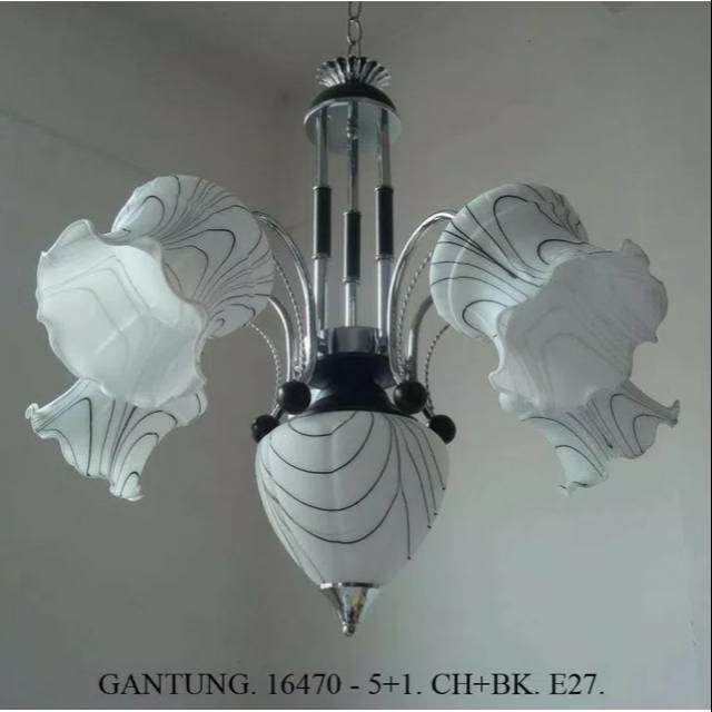 Lampu gantung minimalis 16470/5+1