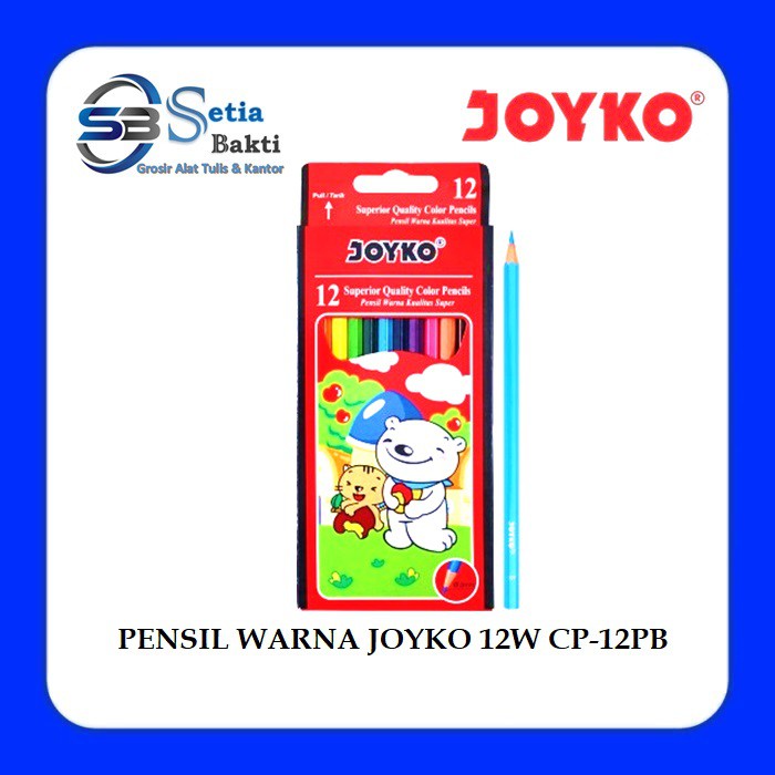 

JOYKO 12 Pensil Warna CP-12PB Pensil Gambar Joyko 12 Warna Panjang