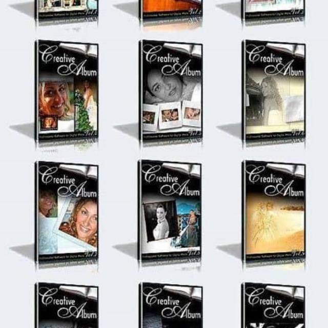 Template Kolase Wedding Creative Album Volume 1-12