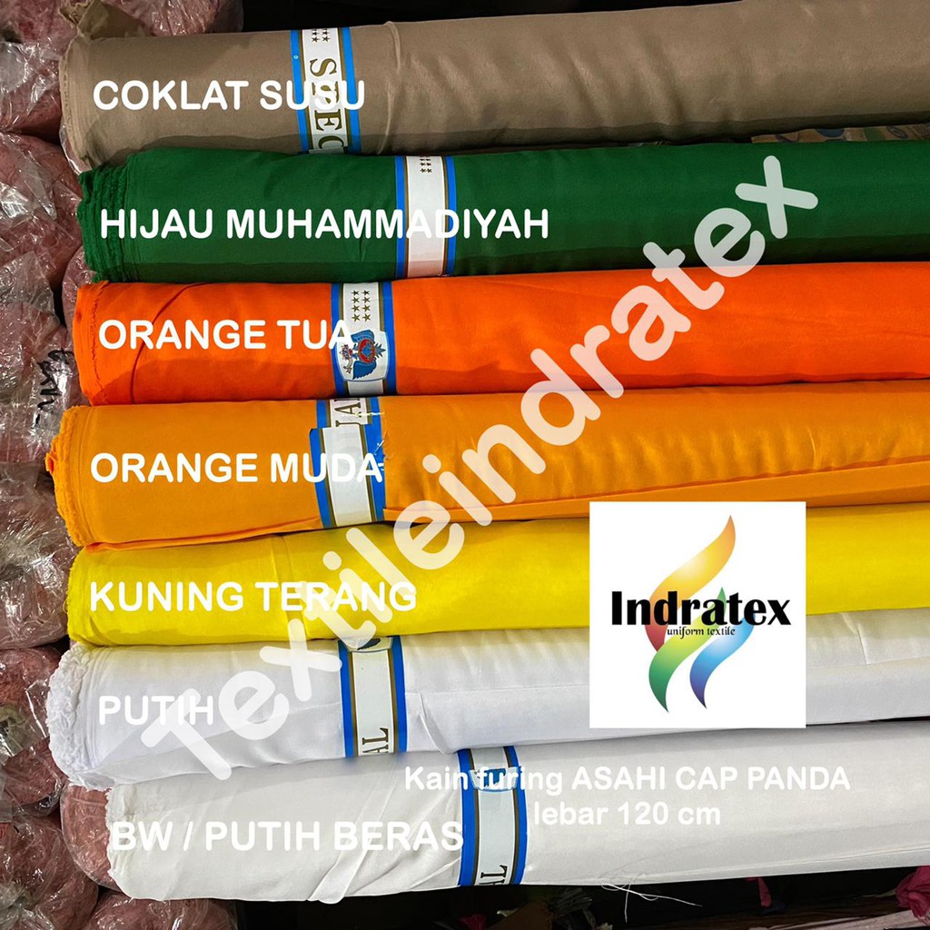 ( per setengah meter ) KAIN ASAHI FURING CAP PANDA LEBAR 120 CM BAHAN FURING LAPISAN BAJU JAKET GAMIS SATIN TILE BRUKAT