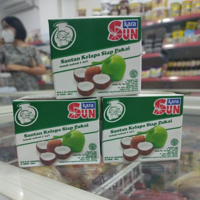 

Sun Kara / Kara Santan Kelapa siap pakai 200ml