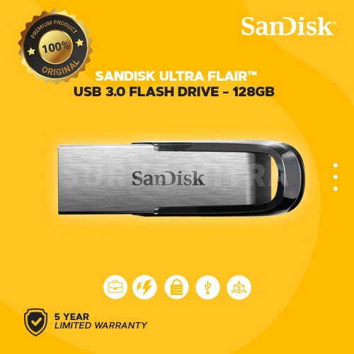 Flashdisk Sandisk Ultra Flair 128GB CZ73 3.0