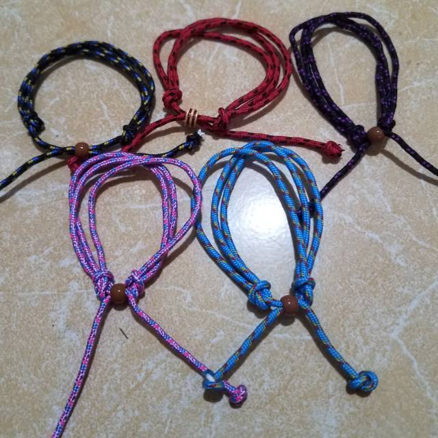 gelang tali prusik gelang anak muda kekinian