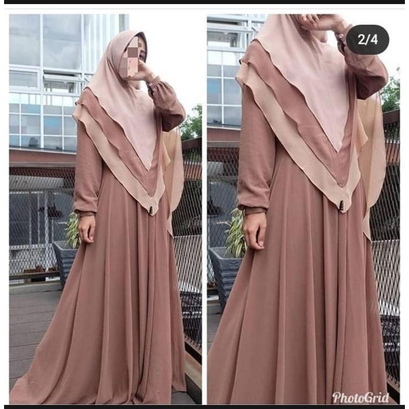 KEYZA GAMIS PLUS HIJAB SYARI JUMBO