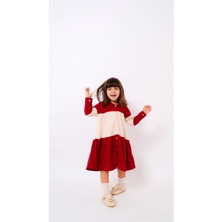 RACHIDKIDS / SERAGAM KELUARGA / FAMILY CASUAL SET / ADRIES FAMILY SET MAROON