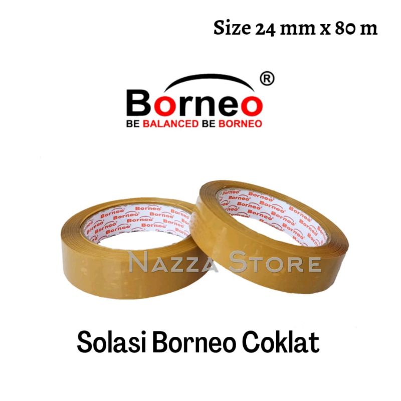 

BORNEO Isolasi Solatip Coklat 24mmx80m 1 roll