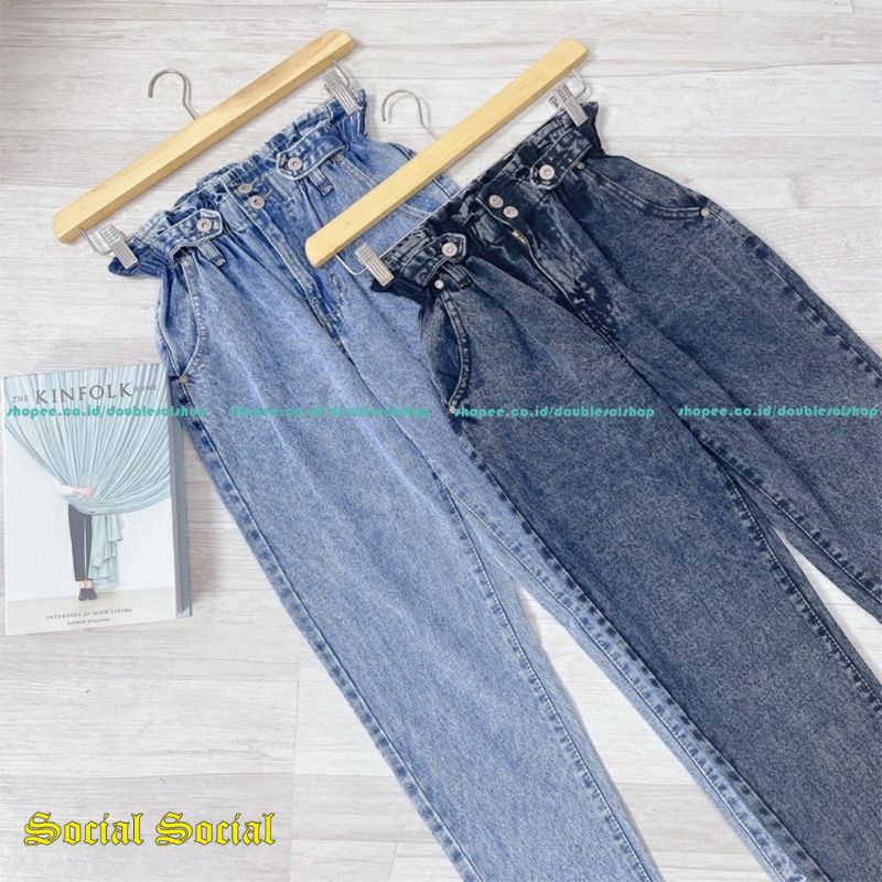 KULOT JEANS HIGHWAIST WANITA TERBARU HITS OOTD SELEBGRAM