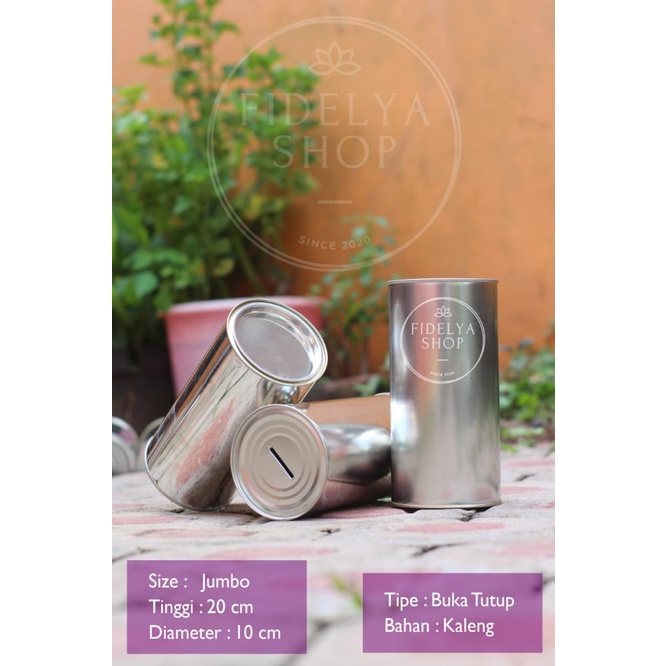Celengan Kaleng Jumbo Buka Tutup