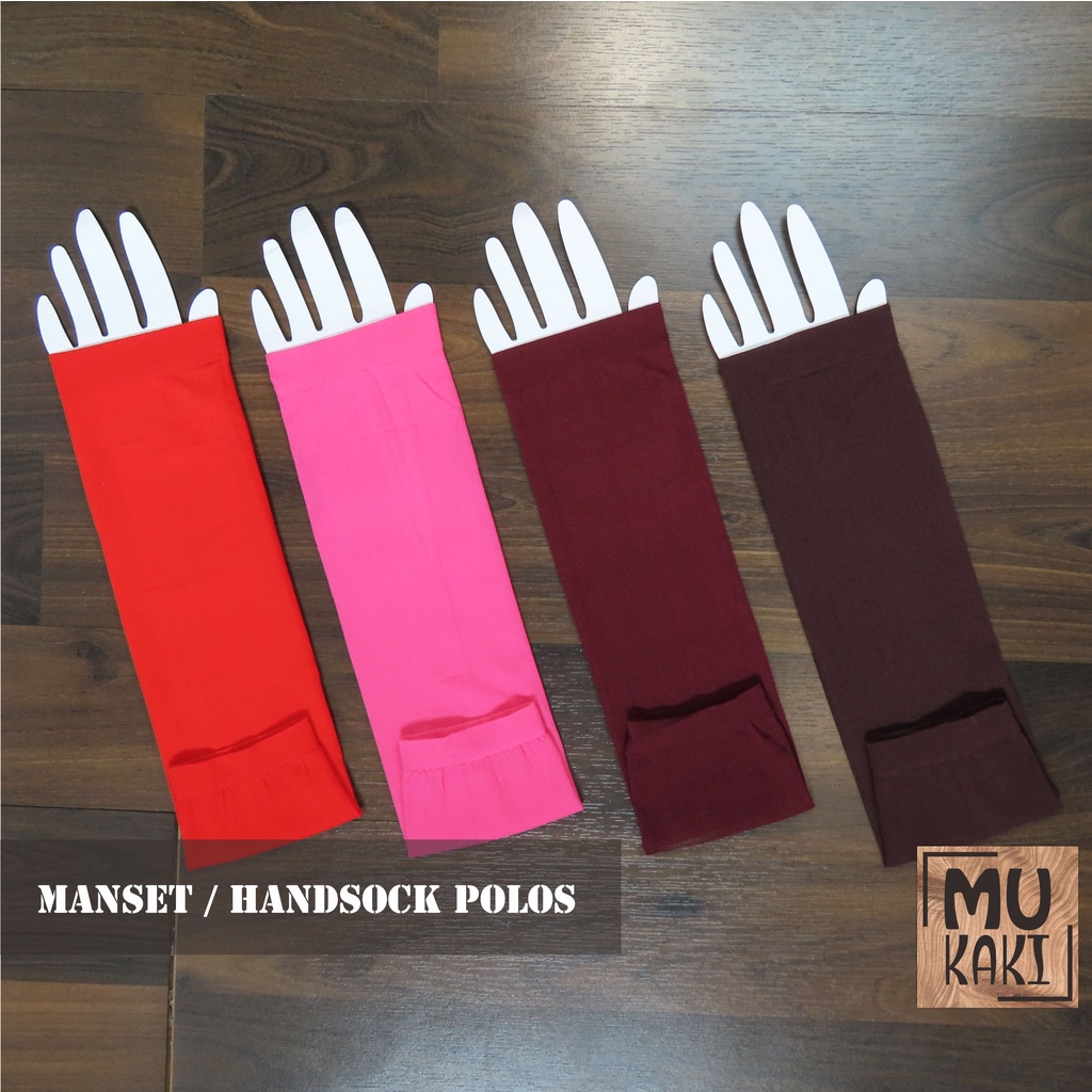 Handsocks Manset Tangan Polos Anti Gerah Mukaki