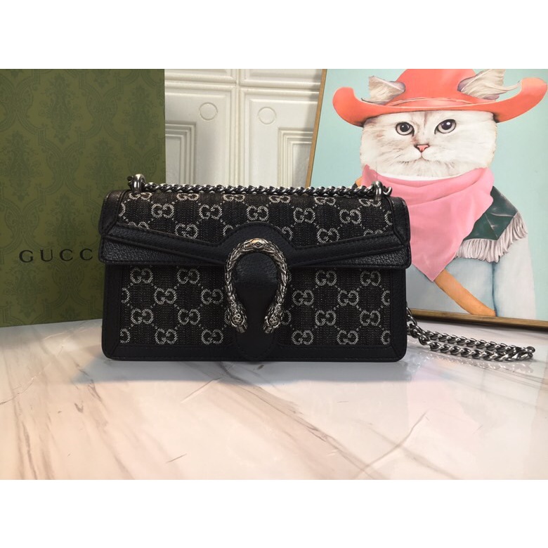 Tas bahu wanita rantai Gucci baru yang bergaya