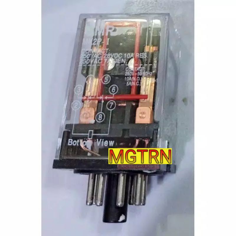 Relay AC 220v 10A Kaki Lingkar