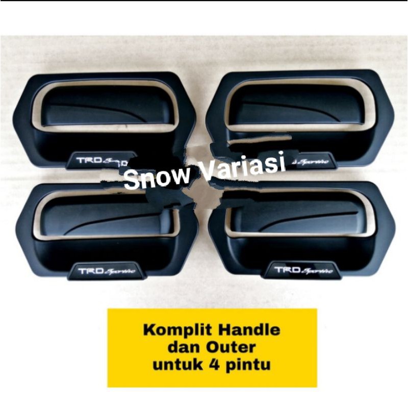 PAKET AVANZA / XENIA HANDLE OUTER MODEL TRD SPORTIVO LUXURY BLACK DOFF 2004-2011