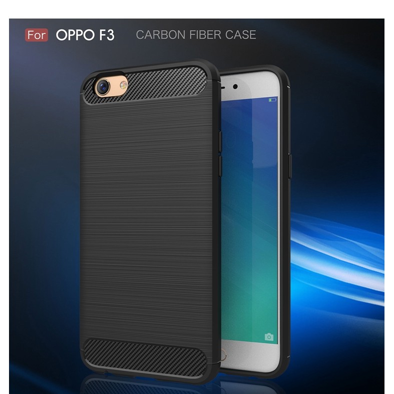 Case Oppo F3+ Plus Carbon Fiber LIKGUS