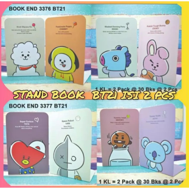 

Stand Book / Sandaran Penyangga Buku Bahan Besi 1 SET ISI 2PCS