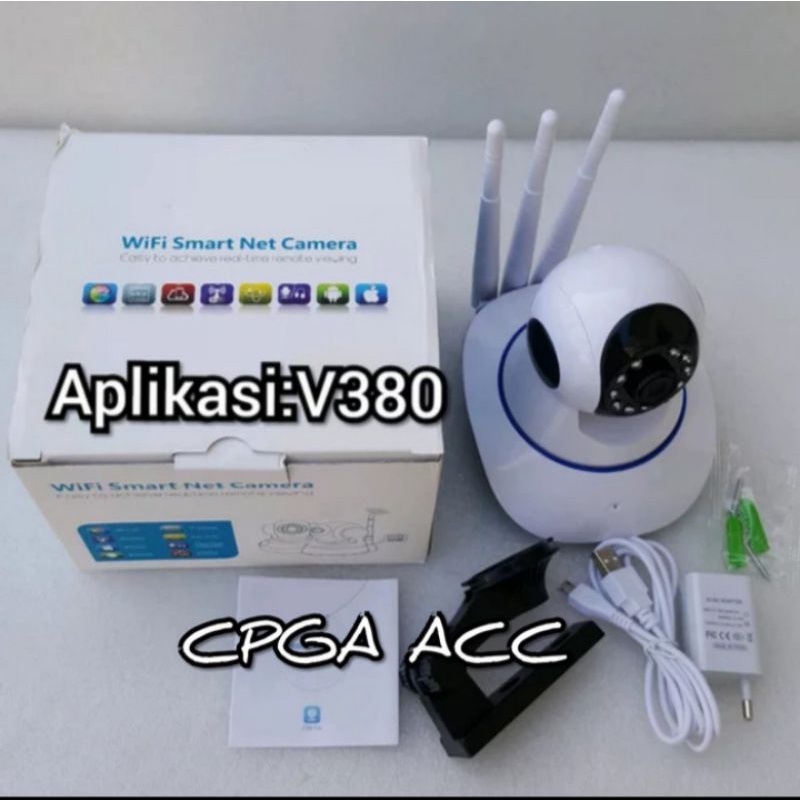 Ip Camera Cctv Wiriles V380 3 Antena P2p Pasang Praktis